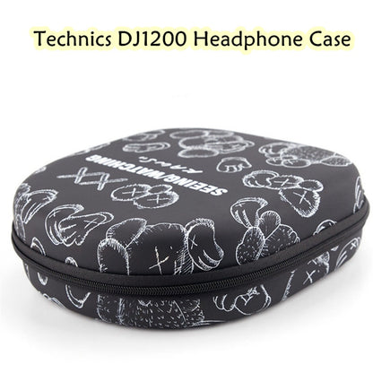 For Technics DJ1200 Headphone Case Cartoon Creative Patterns Headset Earpads Storage Bag Casing Box