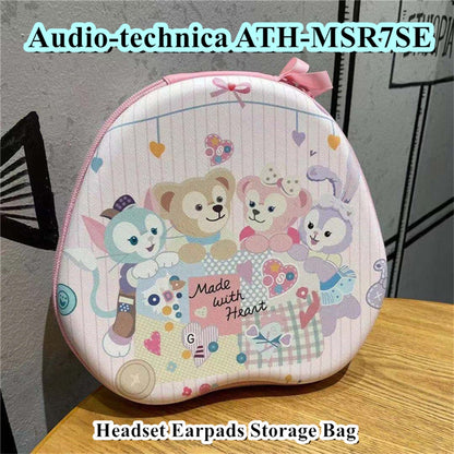 For Audio-technica ATH-MSR7SE Headphone Case Cartoon Creative Patterns Headset Earpads Storage Bag Casing Box