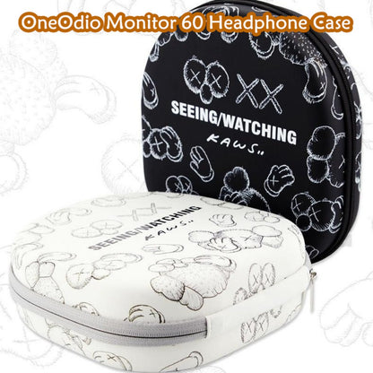 For OneOdio Monitor 60 Headphone Case Cartoon Creative Patterns Headset Earpads Storage Bag Casing Box