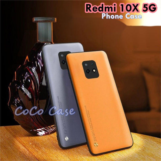 For Redmi 10X 5G Cover Silicone Professional Full Case Classic Simple Solid Color Phone Case Cover sweatproof