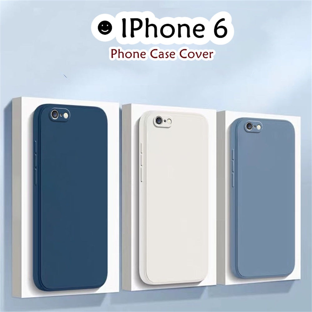 For IPhone 6 Cover Drop and wear resistant Silicone Full Case Classic Simple Solid Color Phone Case Cover