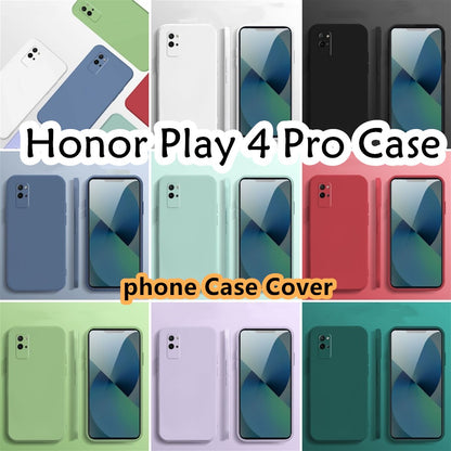 For Honor Play 4 Pro Cover Drop and wear resistant Silicone Full Case Classic Simple Solid Color Phone Case Cover