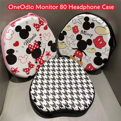 For OneOdio Monitor 80 Headphone Case Cartoon Creative Patterns Headset Earpads Storage Bag Casing Box