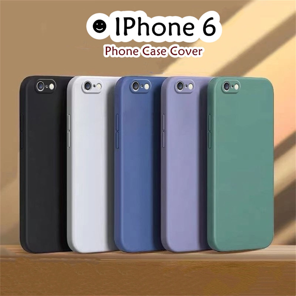 For IPhone 6 Cover Drop and wear resistant Silicone Full Case Classic Simple Solid Color Phone Case Cover