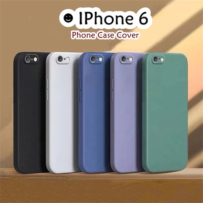 For IPhone 6 Cover Drop and wear resistant Silicone Full Case Classic Simple Solid Color Phone Case Cover