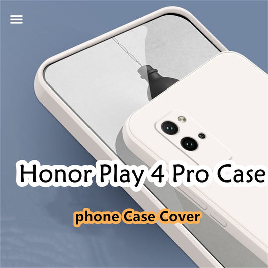 For Honor Play 4 Pro Cover Drop and wear resistant Silicone Full Case Classic Simple Solid Color Phone Case Cover