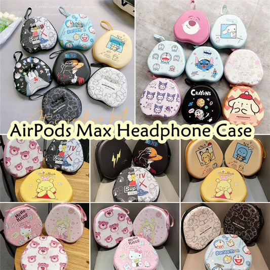 For AirPods Max Headphone Case Cartoon Creative Patterns Headset Earpads Storage Bag Casing Box