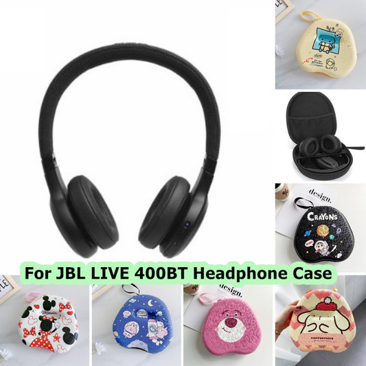 For JBL LIVE 400BT Headphone Case Cartoon Creative Patterns Headset Earpads Storage Bag Casing Box
