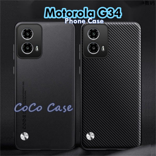 For Motorola G34 Cover Silicone Professional Full Case Classic Simple Solid Color Phone Case Cover sweatproof
