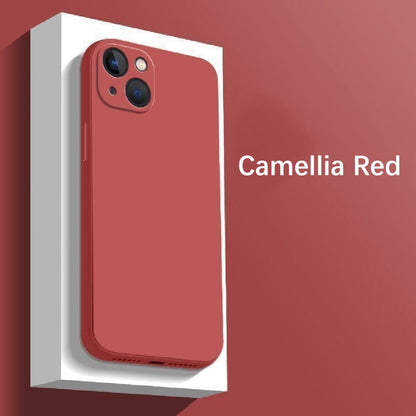 For IPhone 15 Cover Drop and wear resistant Silicone Full Case Classic Simple Solid Color Phone Case Cover
