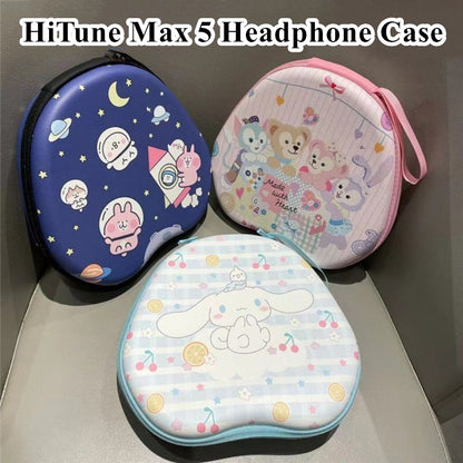 For HiTune Max 5 Headphone Case Cartoon Creative Patterns Headset Earpads Storage Bag Casing Box