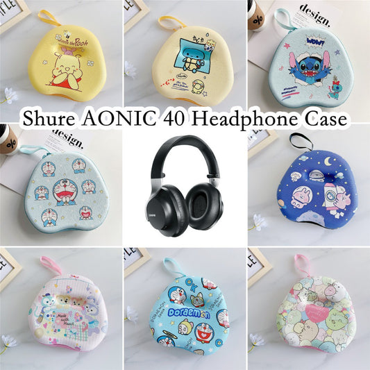 For Shure AONIC 40 Headphone Case Cartoon Creative Patterns Headset Earpads Storage Bag Casing Box