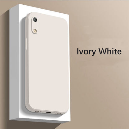 For Huawei Y6 Pro 2019 Cover Drop and wear resistant Silicone Full Case Classic Simple Solid Color Phone Case Cover