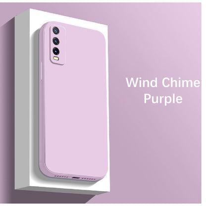 For VIVO Y50T Cover Drop and wear resistant Silicone Full Case Classic Simple Solid Color Phone Case Cover