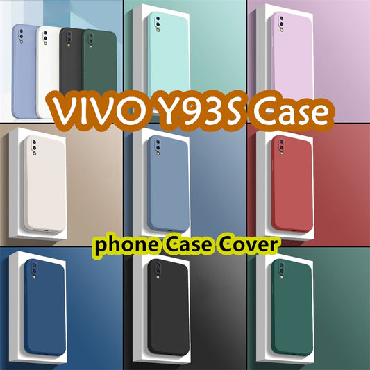 For VIVO Y93S Cover Drop and wear resistant Silicone Full Case Classic Simple Solid Color Phone Case Cover