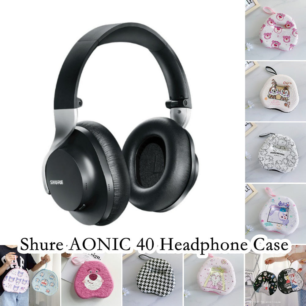 For Shure AONIC 40 Headphone Case Cartoon Creative Patterns Headset Earpads Storage Bag Casing Box
