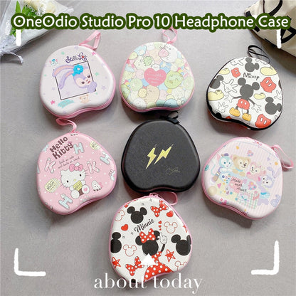 For OneOdio Studio Pro 10 Headphone Case Cartoon Creative Patterns Headset Earpads Storage Bag Casing Box