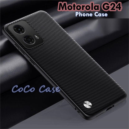 For Motorola G24 Cover Silicone Professional Full Case Classic Simple Solid Color Phone Case Cover sweatproof