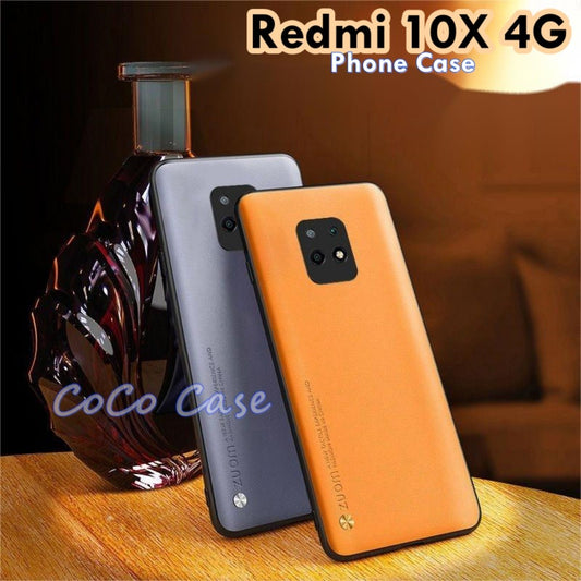 For Redmi 10X 4G Cover Silicone Professional Full Case Classic Simple Solid Color Phone Case Cover sweatproof