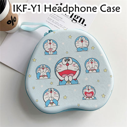 For IKF-Y1 Headphone Case Cartoon Creative Patterns Headset Earpads Storage Bag Casing Box