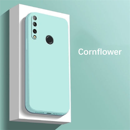 For Honor 10i Cover Drop and wear resistant Silicone Full Case Classic Simple Solid Color Phone Case Cover