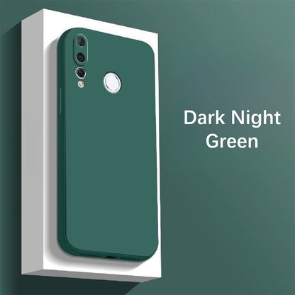 For Huawei Nova 4 Cover Drop and wear resistant Silicone Full Case Classic Simple Solid Color Phone Case Cover