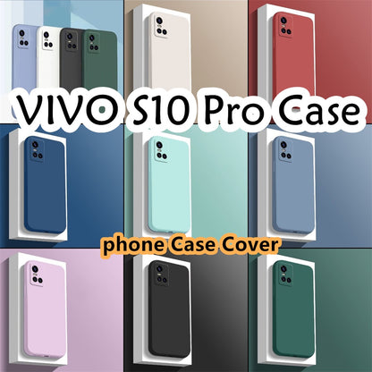 For VIVO S10 Pro Cover Drop and wear resistant Silicone Full Case Classic Simple Solid Color Phone Case Cover
