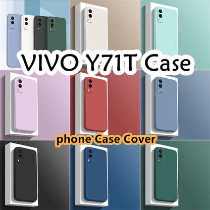 For VIVO Y71T Cover Drop and wear resistant Silicone Full Case Classic Simple Solid Color Phone Case Cover
