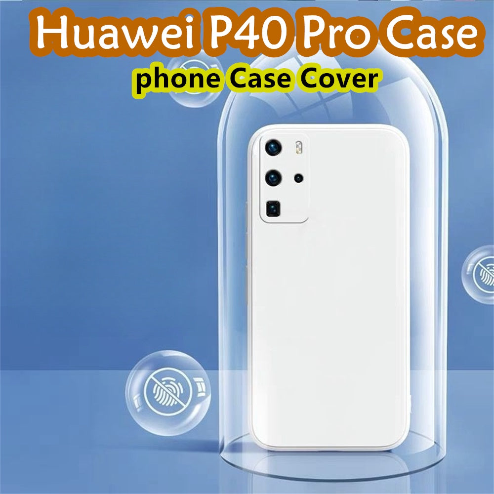 For Huawei P40 Pro Cover Drop and wear resistant Silicone Full Case Classic Simple Solid Color Phone Case Cover