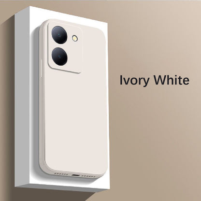 For VIVO Y78 Cover Drop and wear resistant Silicone Full Case Classic Simple Solid Color Phone Case Cover
