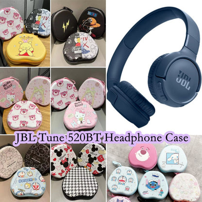 For JBL TUNE 520BT Headphone Case Cartoon Creative Patterns Headset Earpads Storage Bag Casing Box