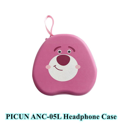 For PICUN ANC-05L Headphone Case Cartoon Creative Patterns Headset Earpads Storage Bag Casing Box