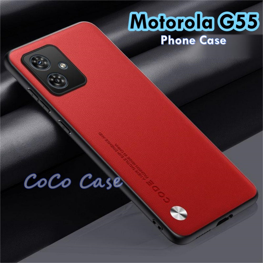 For Motorola G55 Cover Silicone Professional Full Case Classic Simple Solid Color Phone Case Cover sweatproof