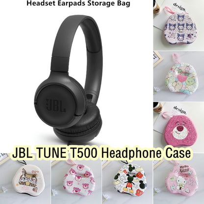 For JBL TUNE T500 Headphone Case Cartoon Creative Patterns Headset Earpads Storage Bag Casing Box