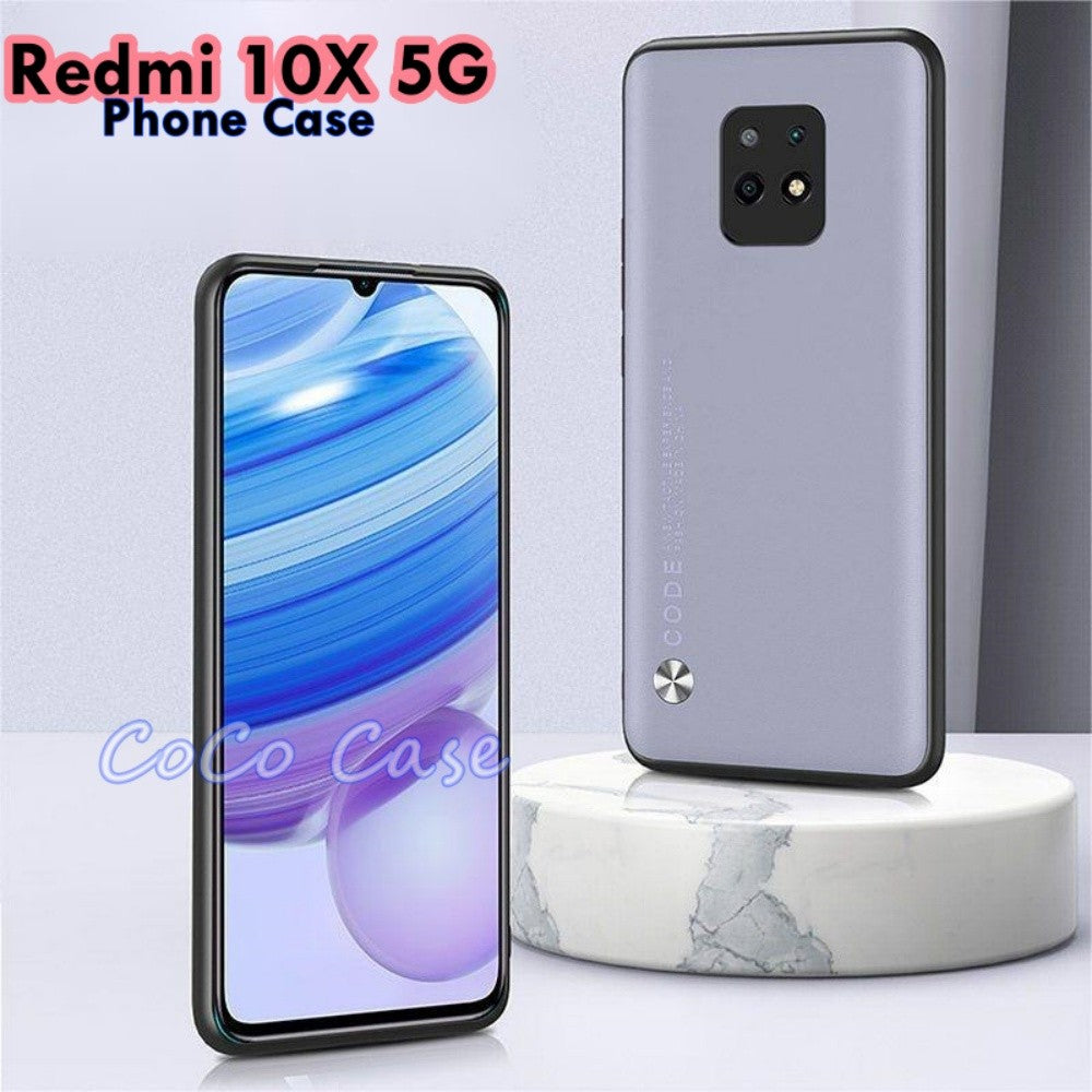 For Redmi 10X 5G Cover Silicone Professional Full Case Classic Simple Solid Color Phone Case Cover sweatproof