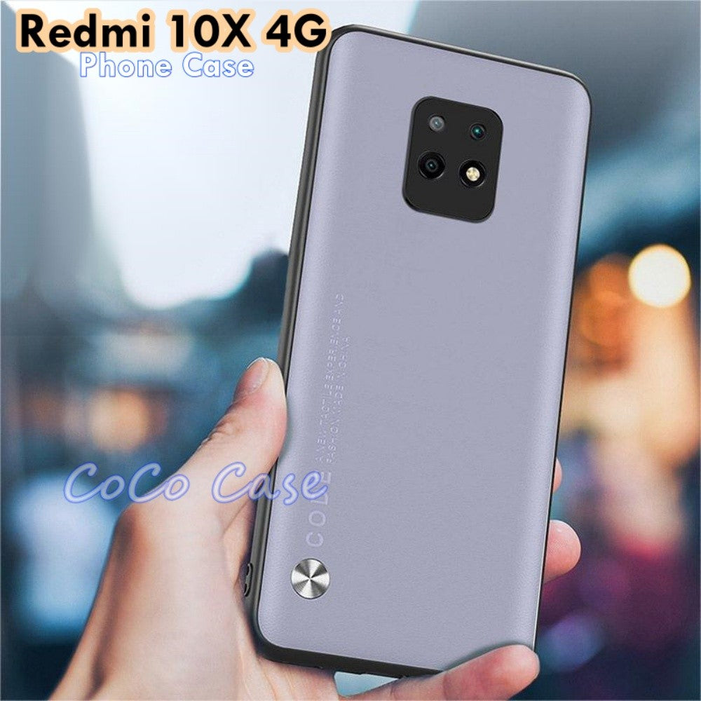 For Redmi 10X 4G Cover Silicone Professional Full Case Classic Simple Solid Color Phone Case Cover sweatproof