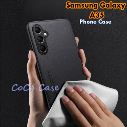 For Samsung Galaxy A35 Cover Silicone Professional Full Case Classic Simple Solid Color Phone Case Cover sweatproof
