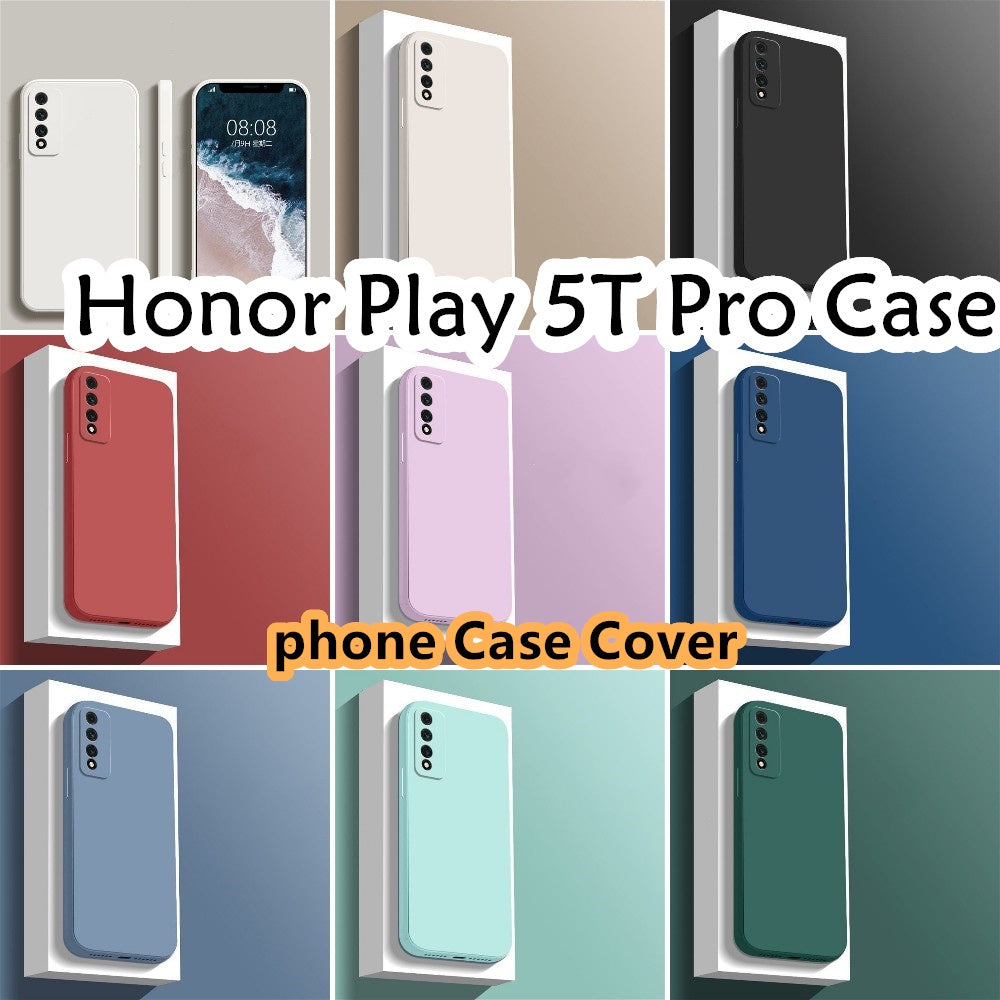 For Honor 5T Pro Cover Drop and wear resistant Silicone Full Case Classic Simple Solid Color Phone Case Cover
