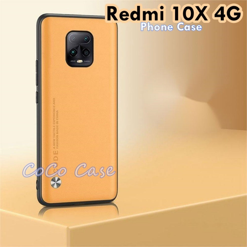 For Redmi 10X 4G Cover Silicone Professional Full Case Classic Simple Solid Color Phone Case Cover sweatproof