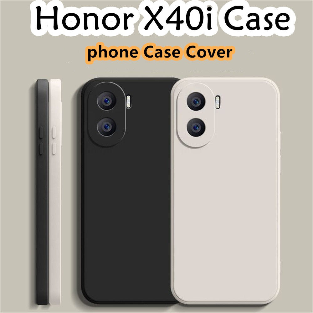 For Honor X40i Cover Drop and wear resistant Silicone Full Case Classic Simple Solid Color Phone Case Cover
