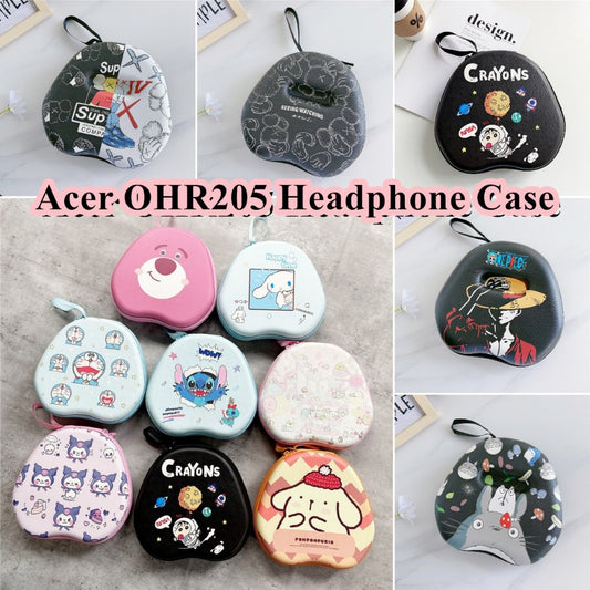 For Acer OHR205 Headphone Case Cartoon Creative Patterns Headset Earpads Storage Bag Casing Box