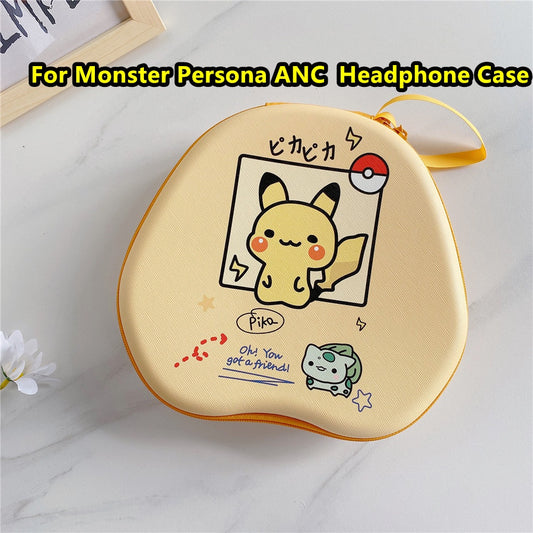 For Monster Persona ANC Headphone Case Cartoon Creative Patterns Headset Earpads Storage Bag Casing Box