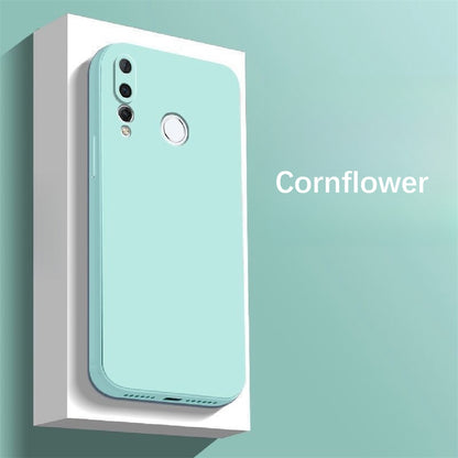 For Huawei Y7P 2020 Cover Drop and wear resistant Silicone Full Case Classic Simple Solid Color Phone Case Cover