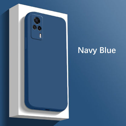 For VIVO S9E Cover Drop and wear resistant Silicone Full Case Classic Simple Solid Color Phone Case Cover