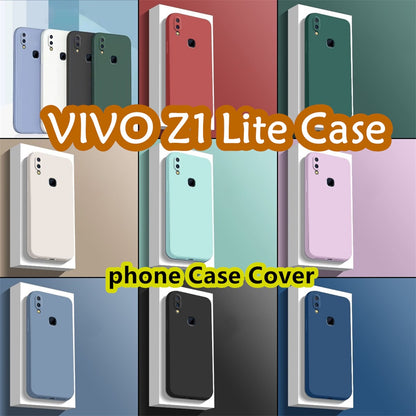 For VIVO Z1 Lite Cover Drop and wear resistant Silicone Full Case Classic Simple Solid Color Phone Case Cover