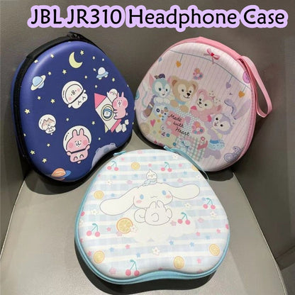For JBL JR310 Headphone Case Cartoon Creative Patterns Headset Earpads Storage Bag Casing Box