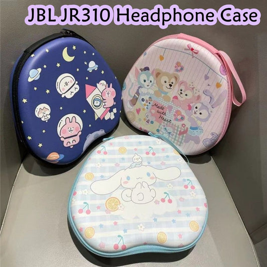 For JBL JR310 Headphone Case Cartoon Creative Patterns Headset Earpads Storage Bag Casing Box
