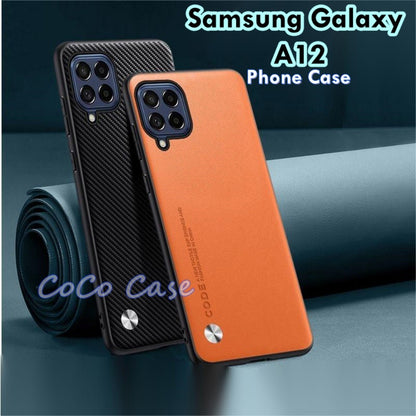 For Samsung Galaxy A12 Cover Silicone Professional Full Case Classic Simple Solid Color Phone Case Cover sweatproof