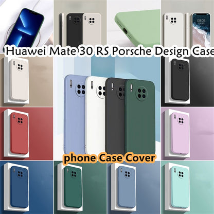 For Huawei Mate 30 RS Cover Drop and wear resistant Silicone Full Case Classic Simple Solid Color Phone Case Cover