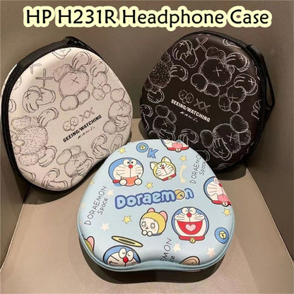 For HP H231R Headphone Case Cartoon Creative Patterns Headset Earpads Storage Bag Casing Box